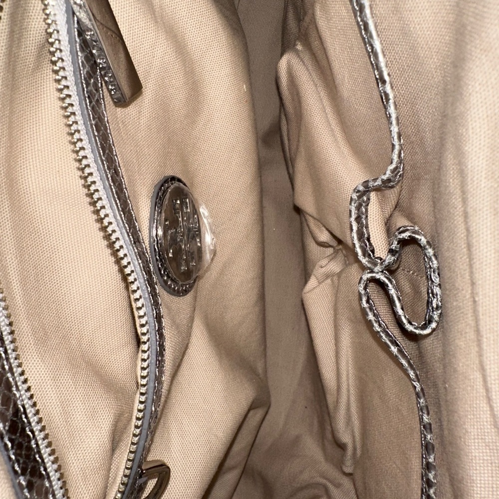 Tory Burch, Silver Python, Leather Crossbody/Hand… - image 6